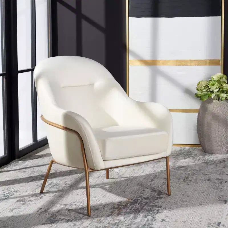 Fauteuil d'appoint en velours Eleazer - ACH6202 - Safavieh
