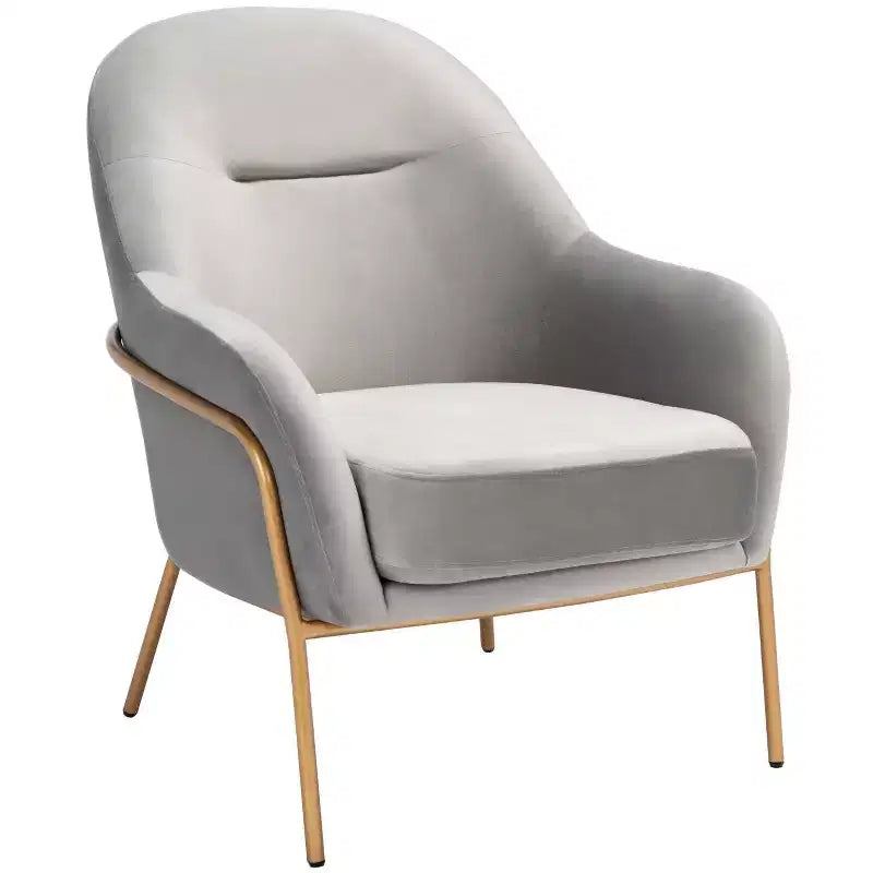 Fauteuil d'appoint en velours Eleazer - ACH6202 - Safavieh