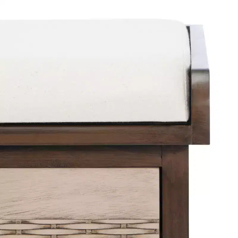 Banc rembourré Landers 2 tiroirs - BCH5702 - Safavieh