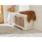 Banc rembourré Landers 2 tiroirs - BCH5702 - Safavieh