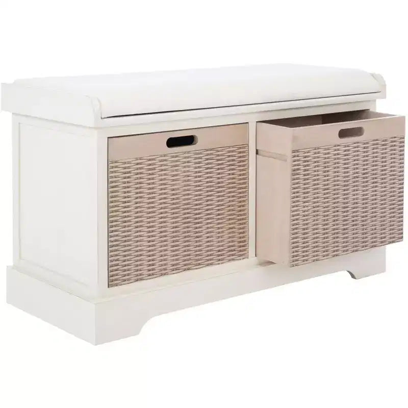 Banc rembourré Landers 2 tiroirs - BCH5702 - Safavieh