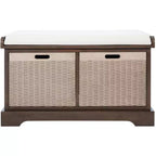 Banc rembourré Landers 2 tiroirs - BCH5702 - Safavieh