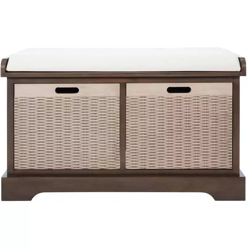 Banc rembourré Landers 2 tiroirs - BCH5702 - Safavieh
