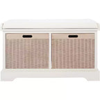 Banc rembourré Landers 2 tiroirs - BCH5702 - Safavieh