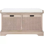 Banc rembourré Landers 2 tiroirs - BCH5702 - Safavieh