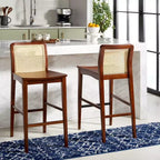 Tabouret de bar en rotin Benicio (lot de 2) - BST1507 - Safavieh