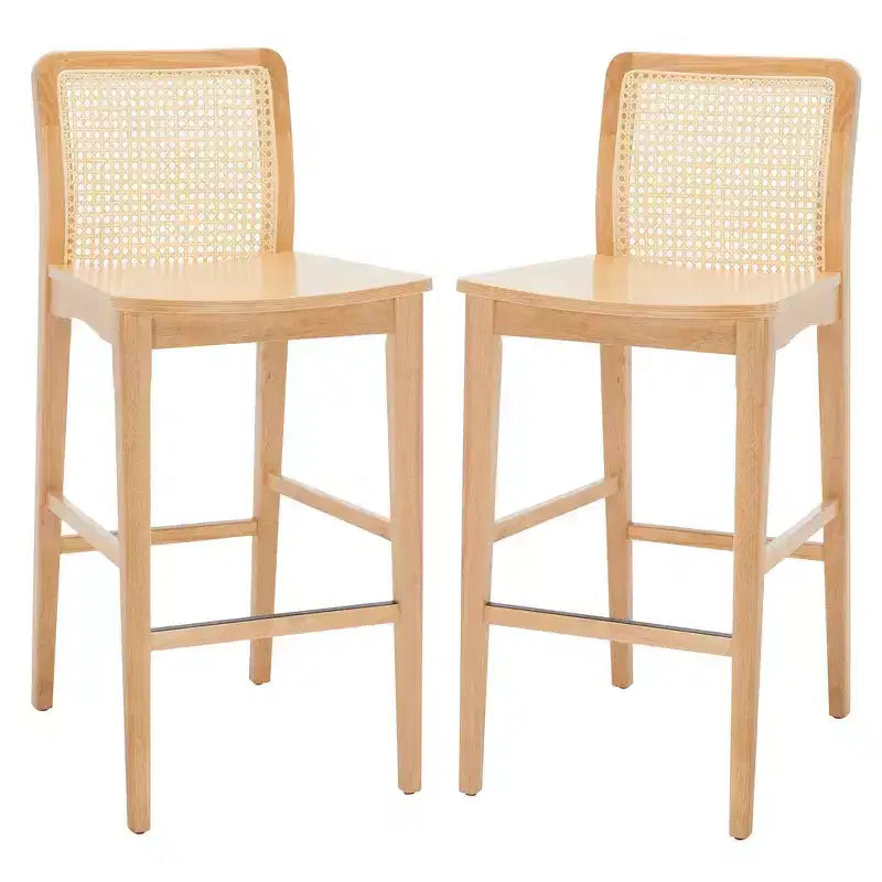 Tabouret de bar en rotin Benicio (lot de 2) - BST1507 - Safavieh