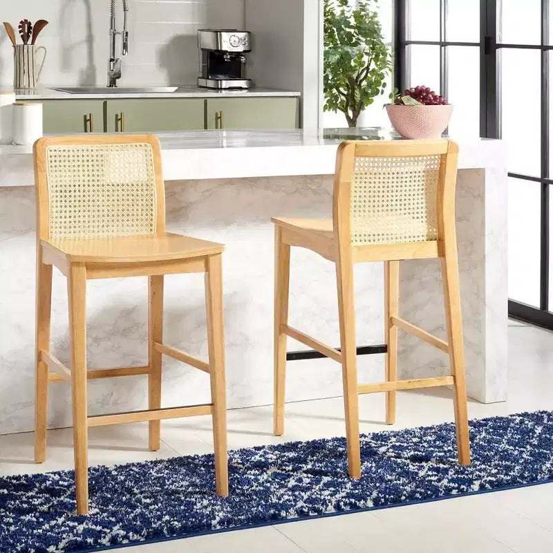 Tabouret de bar en rotin Benicio (lot de 2) - BST1507 - Safavieh