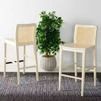 Tabouret de bar en rotin Benicio (lot de 2) - BST1507 - Safavieh