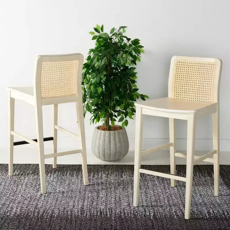 Tabouret de bar en rotin Benicio (lot de 2) - BST1507 - Safavieh
