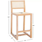 Tabouret de comptoir en rotin Seika - BST9502 - Safavieh