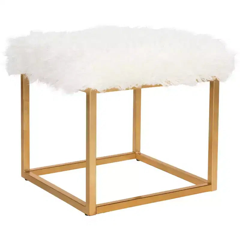 Pouf carré Rowan - FOX6288 - Safavieh Couture