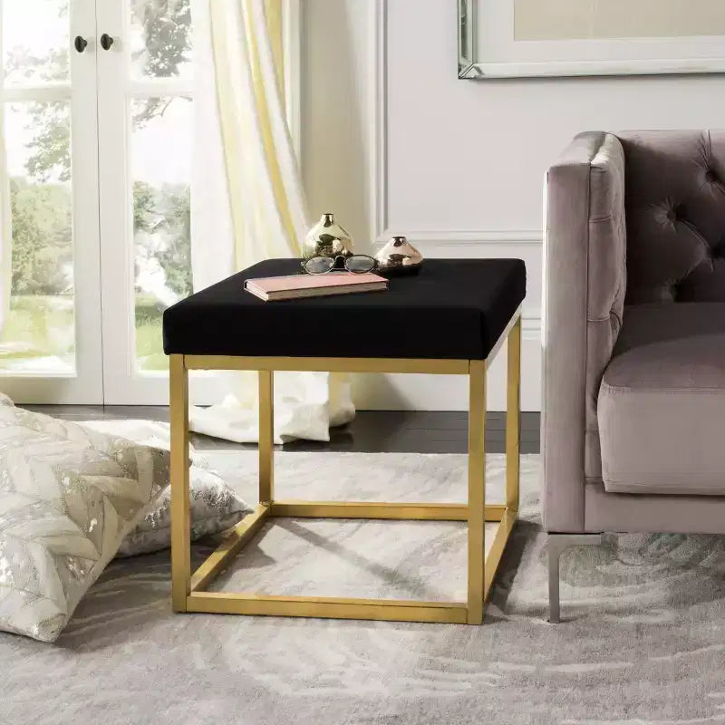 Pouf carré Rowan - FOX6288 - Safavieh Couture