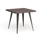 Table à manger carrée industrielle en métal