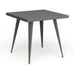 Table à manger carrée industrielle en métal