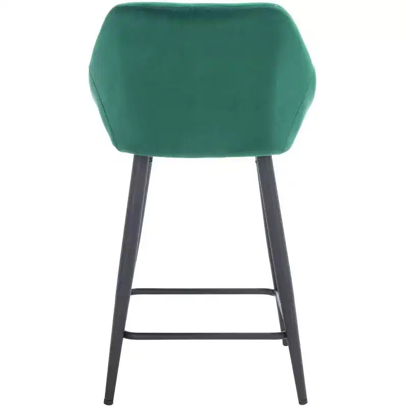 Tabouret de comptoir Zorica - BST7502 - Émeraude/Noir - Safavieh
