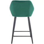 Tabouret de comptoir Zorica - BST7502 - Émeraude/Noir - Safavieh