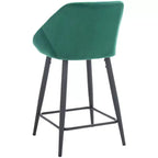 Tabouret de comptoir Zorica - BST7502 - Émeraude/Noir - Safavieh