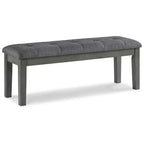 Signature Design by Ashley Contemporary Hallanden 50 Dining Bench Two-tone Gray