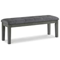 Signature Design by Ashley Contemporary Hallanden 50 Dining Bench Two-tone Gray