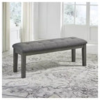 Banc de salle à manger Signature Design by Ashley Hallanden 50 contemporain bicolore gris