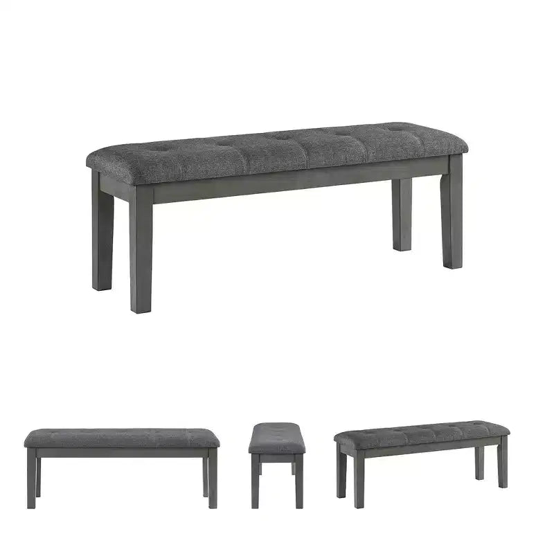 Banc de salle à manger Signature Design by Ashley Hallanden 50 contemporain bicolore gris