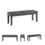 Banc de salle à manger Signature Design by Ashley Hallanden 50 contemporain bicolore gris