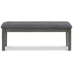 Banc de salle à manger Signature Design by Ashley Hallanden 50 contemporain bicolore gris