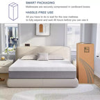 Wuleitex Matelas en mousse de 12 pouces en boîte pour un sommeil plus frais, un soutien et un soulagement de la pression