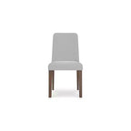 Signature Design by Ashley Lyncott Chaise de salle à manger contemporaine rembourrée avec coussin en mousse, lot de 2, crème et marron