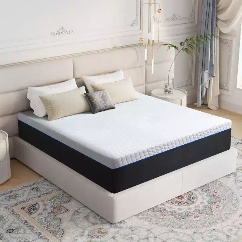 Matelas en mousse à mémoire de forme moyenne Wuleitex 14, silencieux et non perturbateur pour une nuit de sommeil confortable