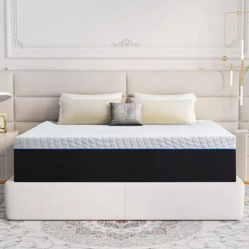 Matelas en mousse à mémoire de forme moyenne Wuleitex 14, silencieux et non perturbateur pour une nuit de sommeil confortable