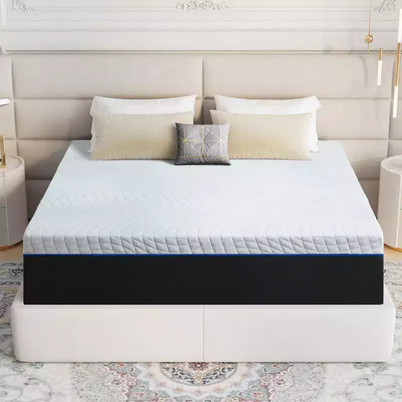 Matelas en mousse à mémoire de forme moyenne Wuleitex 14, silencieux et non perturbateur pour une nuit de sommeil confortable