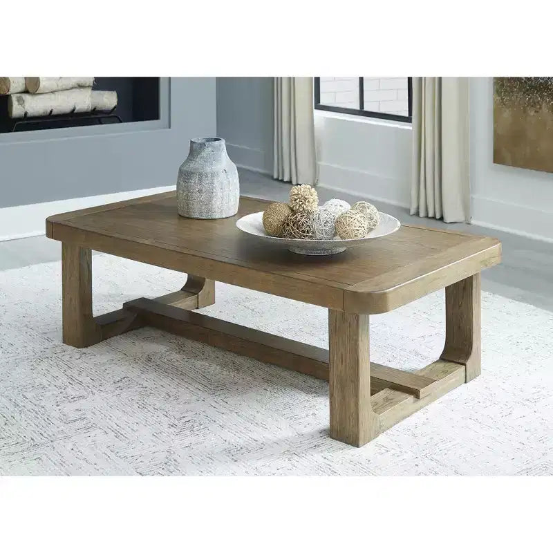 Signature Design by Ashley Table basse Cabalynn décontractée, brun clair
