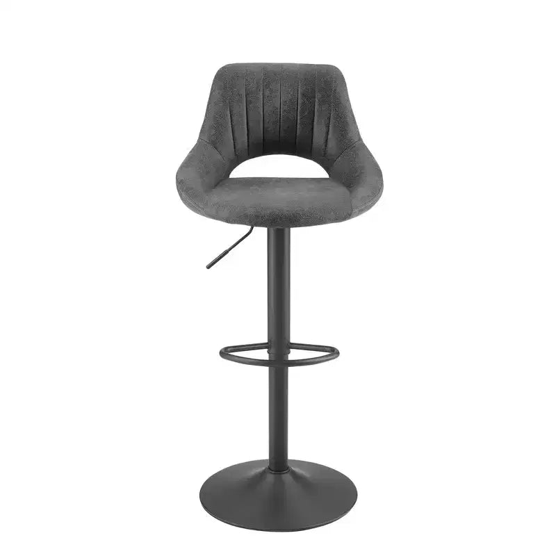 HOMLUX Lot de 2 tabourets de bar réglables avec dossier ouvert et pivotant