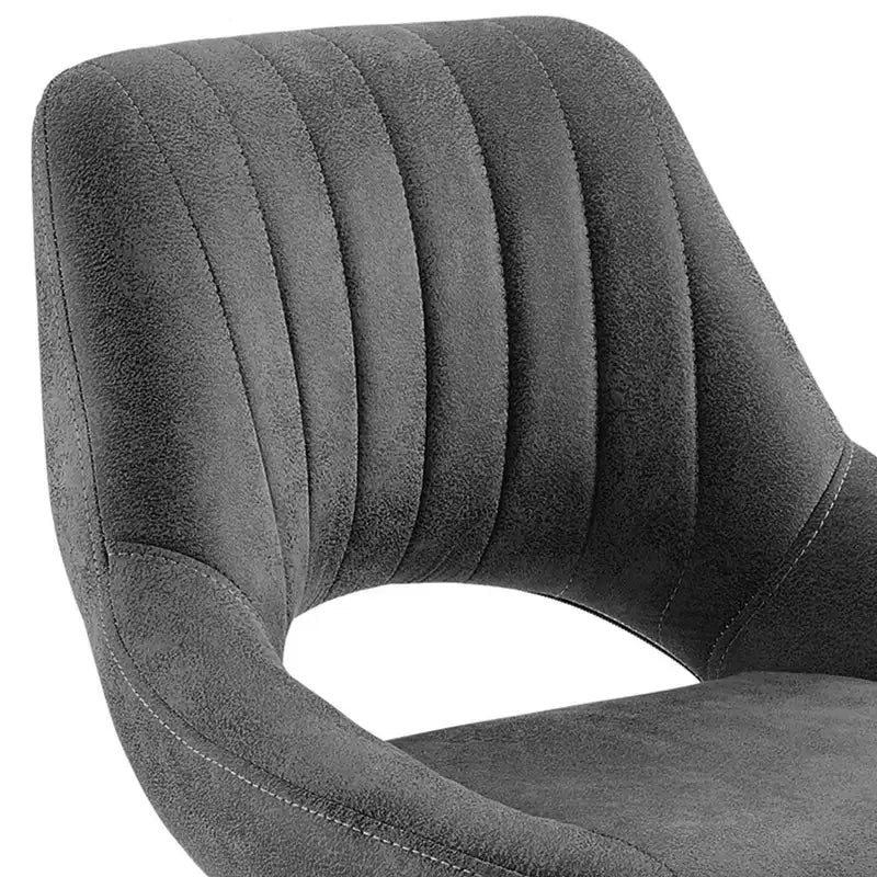 HOMLUX Lot de 2 tabourets de bar réglables avec dossier ouvert et pivotant
