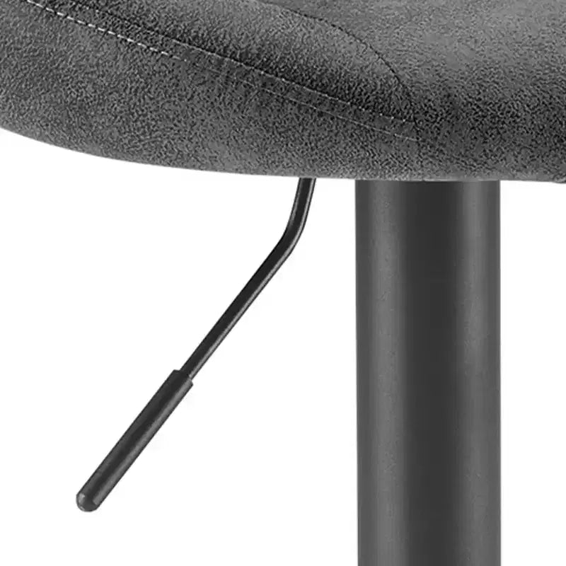 HOMLUX Lot de 2 tabourets de bar réglables avec dossier ouvert et pivotant
