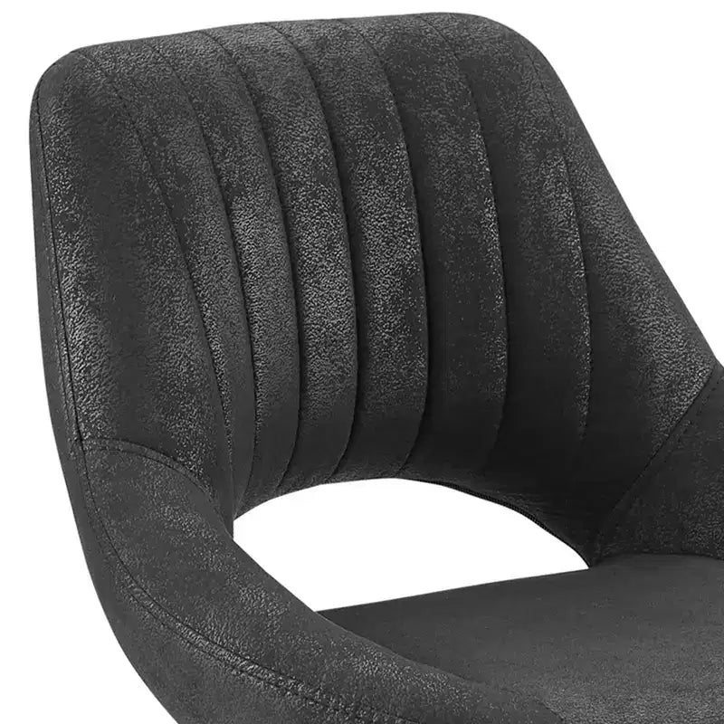 HOMLUX Lot de 2 tabourets de bar réglables avec dossier ouvert et pivotant