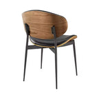 HOMLUX Lot de 2 chaises de salle à manger en peuplier rembourrées Chaise d'appoint moderne en similicuir pour chambre à coucher, cuisine, salle à manger, coin petit-déjeuner
