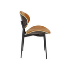 HOMLUX Lot de 2 chaises de salle à manger en peuplier rembourrées Chaise d'appoint moderne en similicuir pour chambre à coucher, cuisine, salle à manger, coin petit-déjeuner