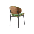 HOMLUX Lot de 2 chaises de salle à manger en peuplier rembourrées Chaise d'appoint moderne en similicuir pour chambre à coucher, cuisine, salle à manger, coin petit-déjeuner