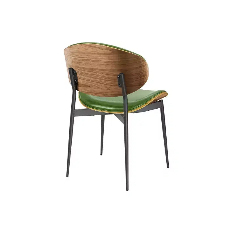 HOMLUX Lot de 2 chaises de salle à manger en peuplier rembourrées Chaise d'appoint moderne en similicuir pour chambre à coucher, cuisine, salle à manger, coin petit-déjeuner