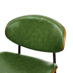 HOMLUX Lot de 2 chaises de salle à manger en peuplier rembourrées Chaise d'appoint moderne en similicuir pour chambre à coucher, cuisine, salle à manger, coin petit-déjeuner