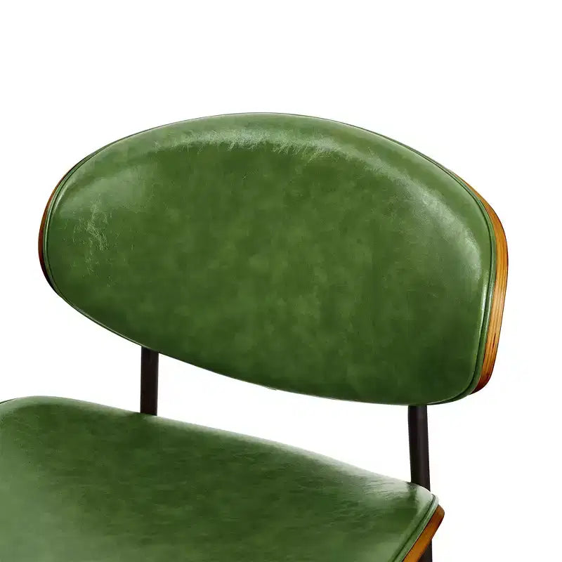 HOMLUX Lot de 2 chaises de salle à manger en peuplier rembourrées Chaise d'appoint moderne en similicuir pour chambre à coucher, cuisine, salle à manger, coin petit-déjeuner