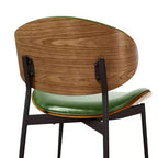 HOMLUX Lot de 2 chaises de salle à manger en peuplier rembourrées Chaise d'appoint moderne en similicuir pour chambre à coucher, cuisine, salle à manger, coin petit-déjeuner