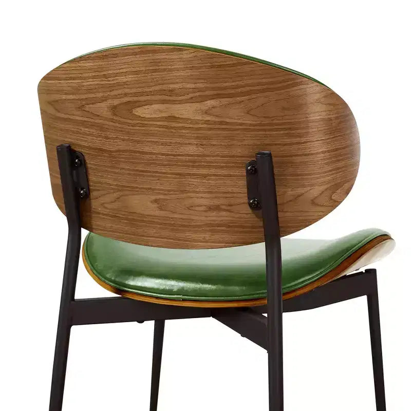 HOMLUX Lot de 2 chaises de salle à manger en peuplier rembourrées Chaise d'appoint moderne en similicuir pour chambre à coucher, cuisine, salle à manger, coin petit-déjeuner