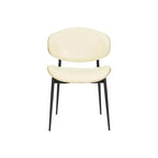 HOMLUX Lot de 2 chaises de salle à manger en peuplier rembourrées Chaise d'appoint moderne en similicuir pour chambre à coucher, cuisine, salle à manger, coin petit-déjeuner