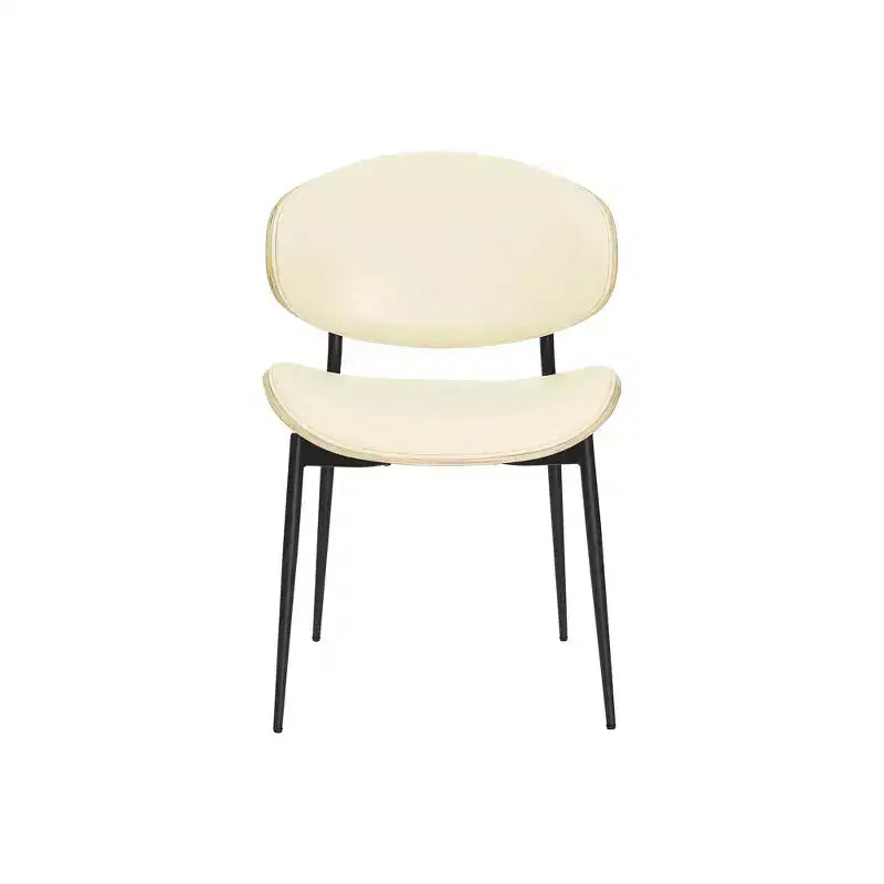 HOMLUX Lot de 2 chaises de salle à manger en peuplier rembourrées Chaise d'appoint moderne en similicuir pour chambre à coucher, cuisine, salle à manger, coin petit-déjeuner