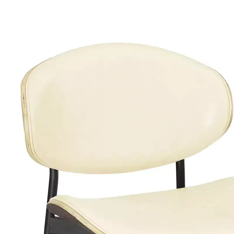 HOMLUX Lot de 2 chaises de salle à manger en peuplier rembourrées Chaise d'appoint moderne en similicuir pour chambre à coucher, cuisine, salle à manger, coin petit-déjeuner