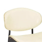 HOMLUX Lot de 2 chaises de salle à manger en peuplier rembourrées Chaise d'appoint moderne en similicuir pour chambre à coucher, cuisine, salle à manger, coin petit-déjeuner